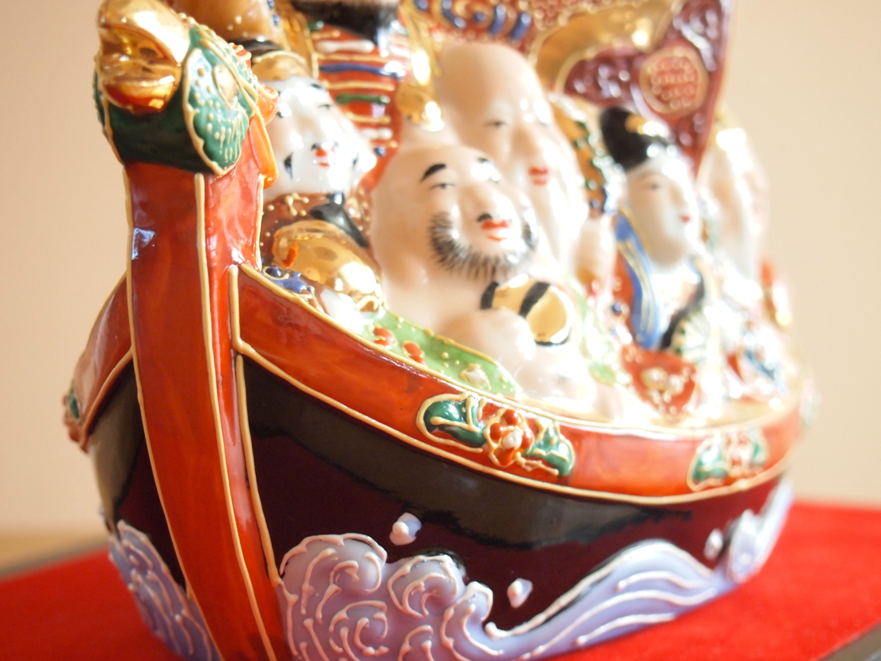 九谷焼 6号七福神 盛(台付) 九谷焼マルヨネ 陶芸窯和陶房 九谷焼 6号七福神 盛(台付) 九谷焼マルヨネ 陶芸窯和陶房