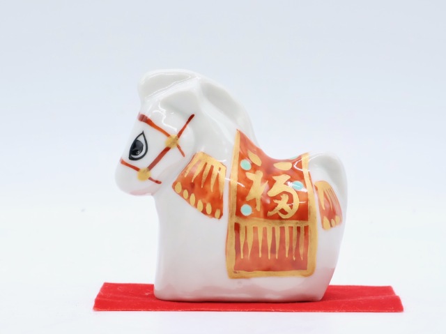 丙午,九谷焼の干支,干支の置物,午の置物,九谷焼午